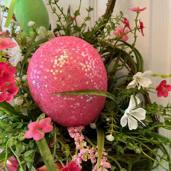 Easter bunny hanging basket